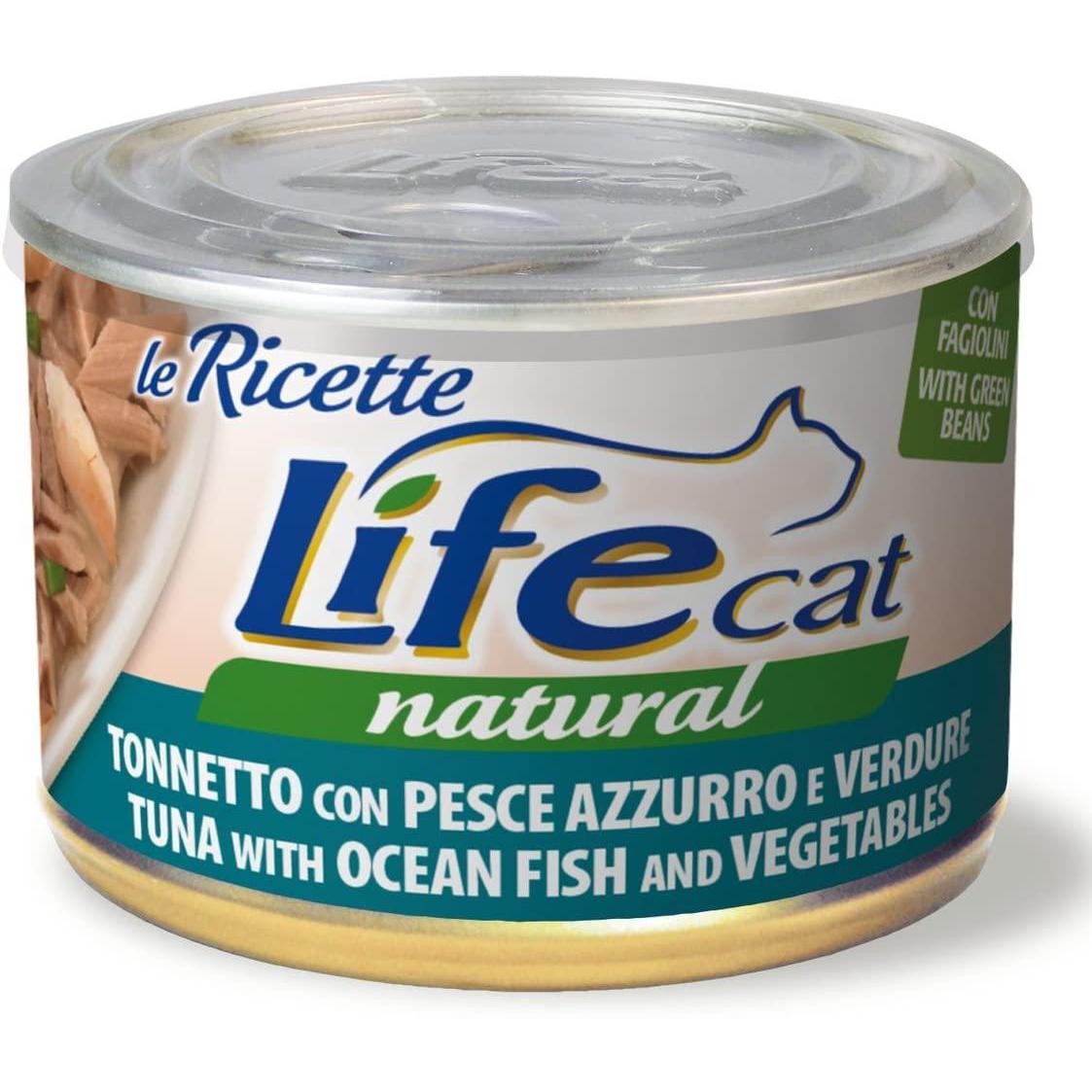 Life Cat Le Ricette Tonno e Pesce Azzurro Lattina 150gr Life Cat Le Ricette Tonno e Pesce Azzurro Lattina 150gr